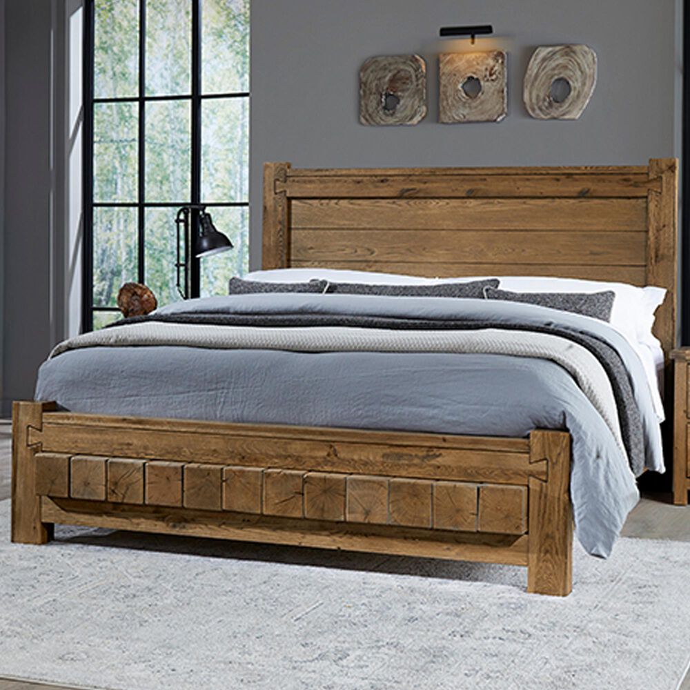 Viceray Collections Dovetail King Poster Bed in Natural, , large