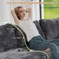 HOMLUX 5-Piece Mod Sectional with Chaise in Gray, , large