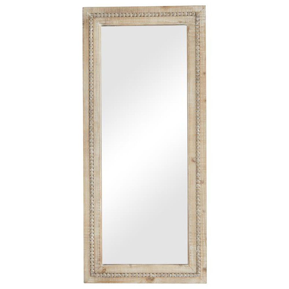 Maple and Jade Full Length Wall Mirror in Brown, , large