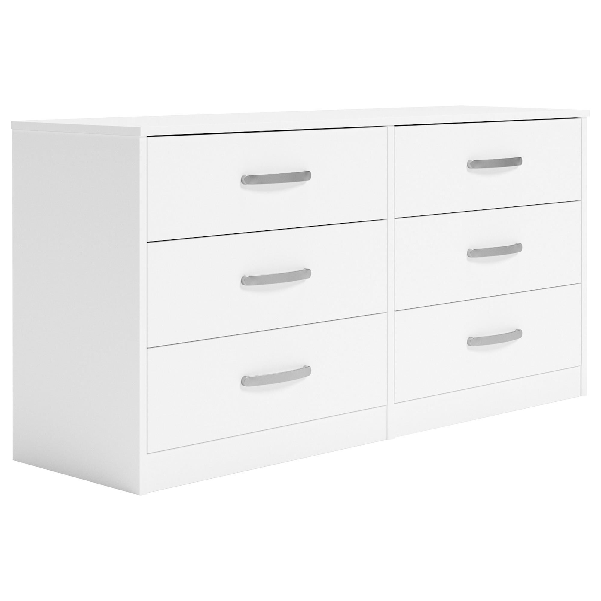 Ashley white 6 drawer dresser top