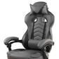 Rta Products Llc Fully Reclining Executive Office Chair with Footrest in Black and Grey, , large