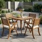 Hearth and Haven Hermosa 5-Piece Outdoor Dining Set in Cream, , large