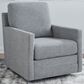 Ashley Freybourne Swivel Accent Chair in Pewter, , large