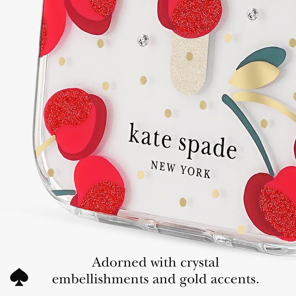 Kate Spade Protective MagSafe Case for Apple iPhone 17 in Cherry Dot, , large