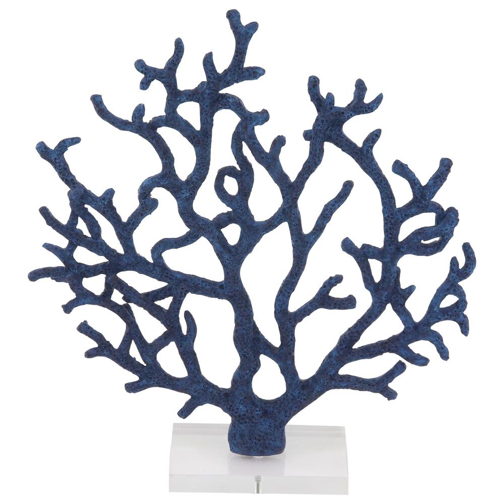 Maple and Jade 14" x 16" Coastal Polystone Sculpture in Silver, , large
