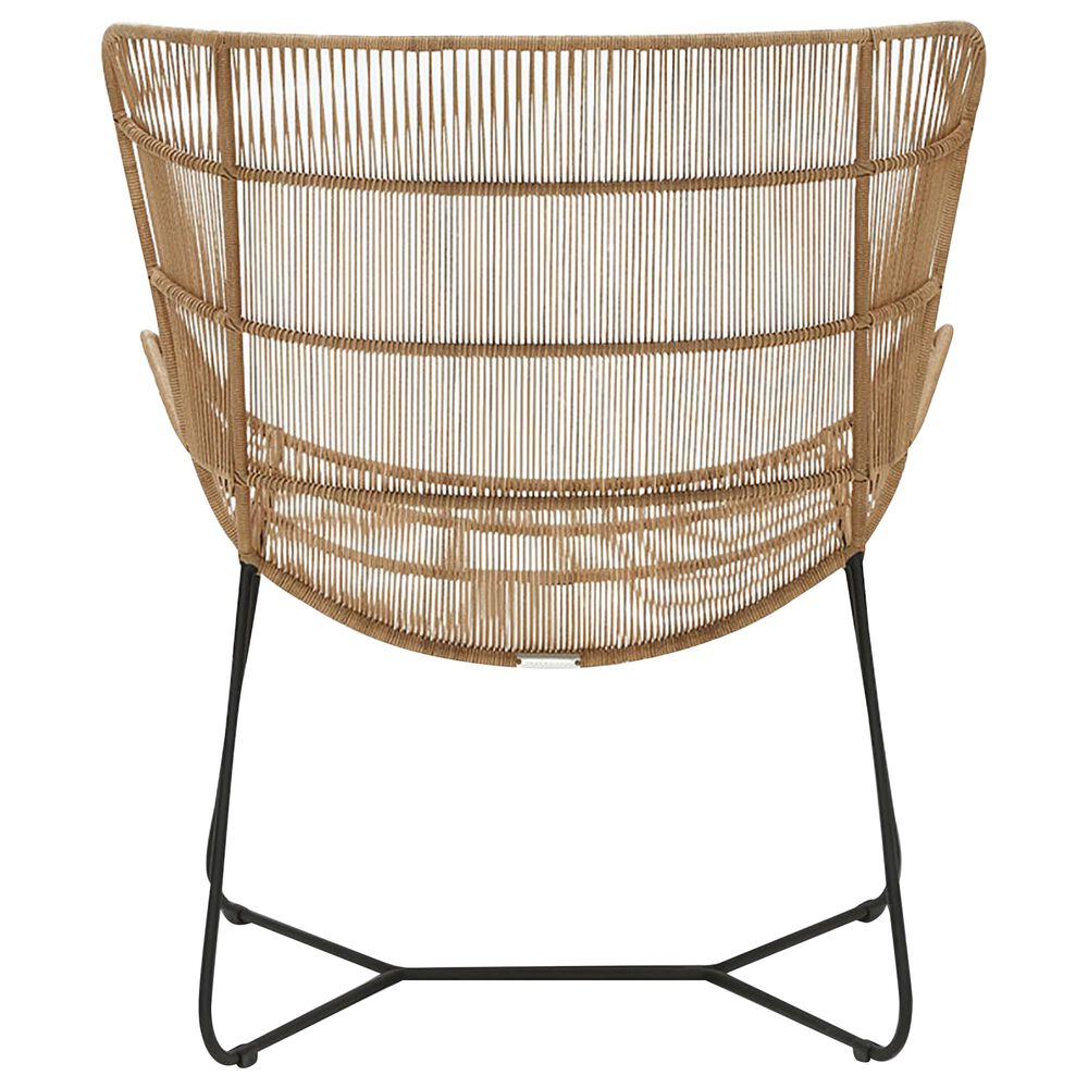 Joybird Doheny Outdoor Lounge Chair in Black and Natural | Nebraska
