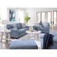 Ashley Carissa Manor Ottoman in Denim, , large