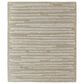 Feizy Ashby Striped 3"6" x 5"6" Ivory and Beige Area Rug, , large