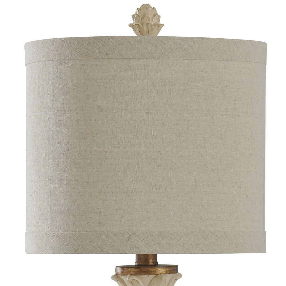 Flair Industries Table Lamp in Off-White, Biscuit Beige and Dark Brown, , large