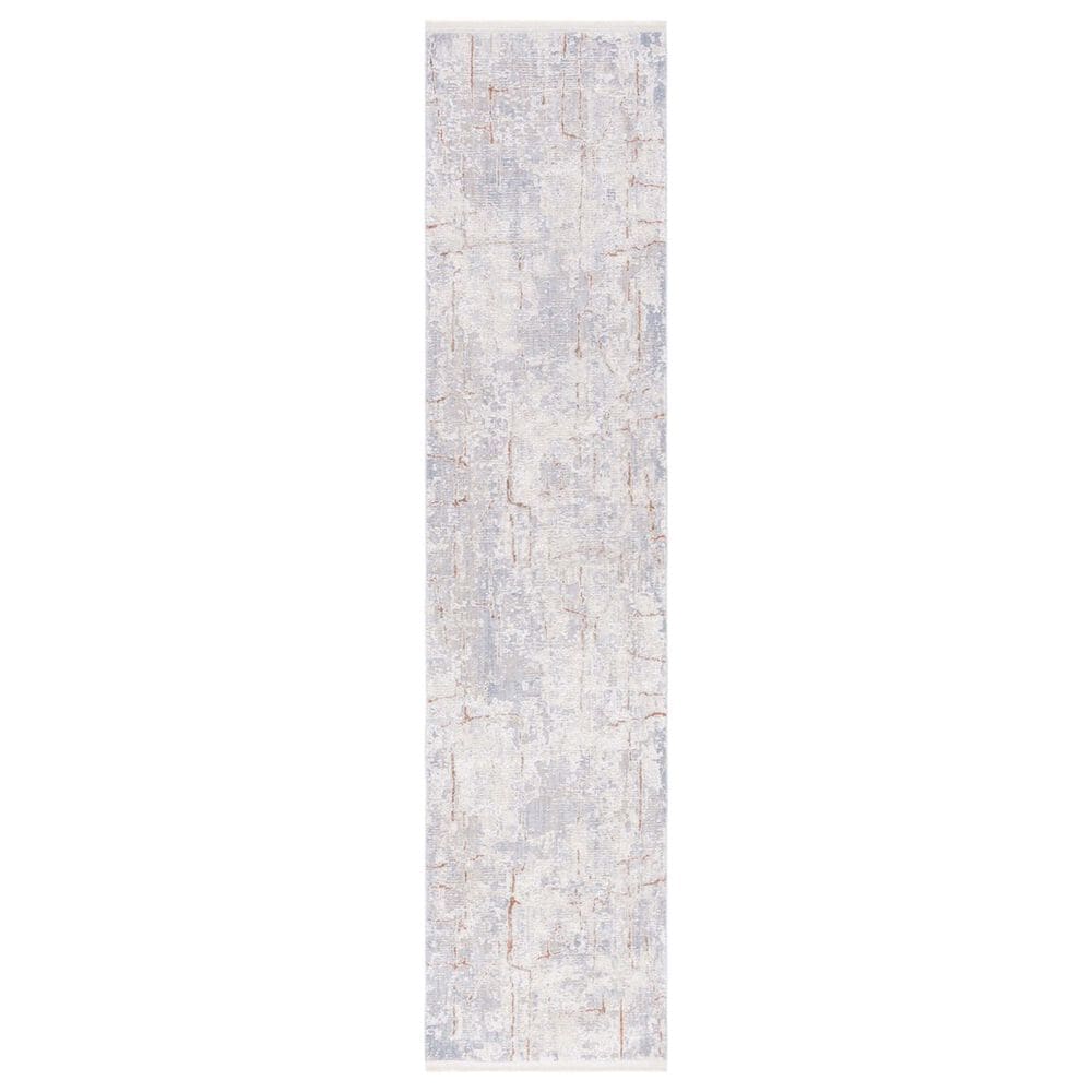 Safavieh Marmara MRM308B 2" x 8" Beige, Blue and Rust Runner, , large