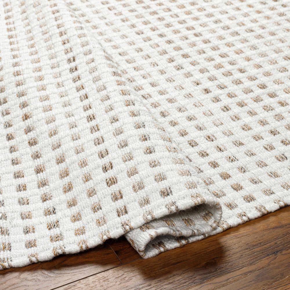 Surya Ariel White, Medium Gray and Taupe 10&#39; x 14&#39; Area Rug, , large