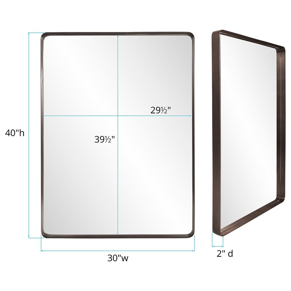 Howard Elliott Steele Mirror in Brass, , large