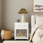 Butler Specialty Company Nora 1-Drawer 21" Nightstand in Smooth White, , large