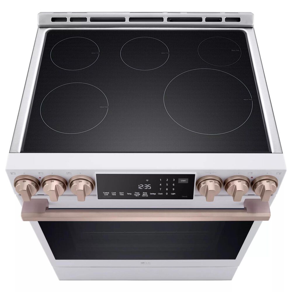 LG 6.3 Cu. Ft. Induction Slide-in Range in Essence White, , large