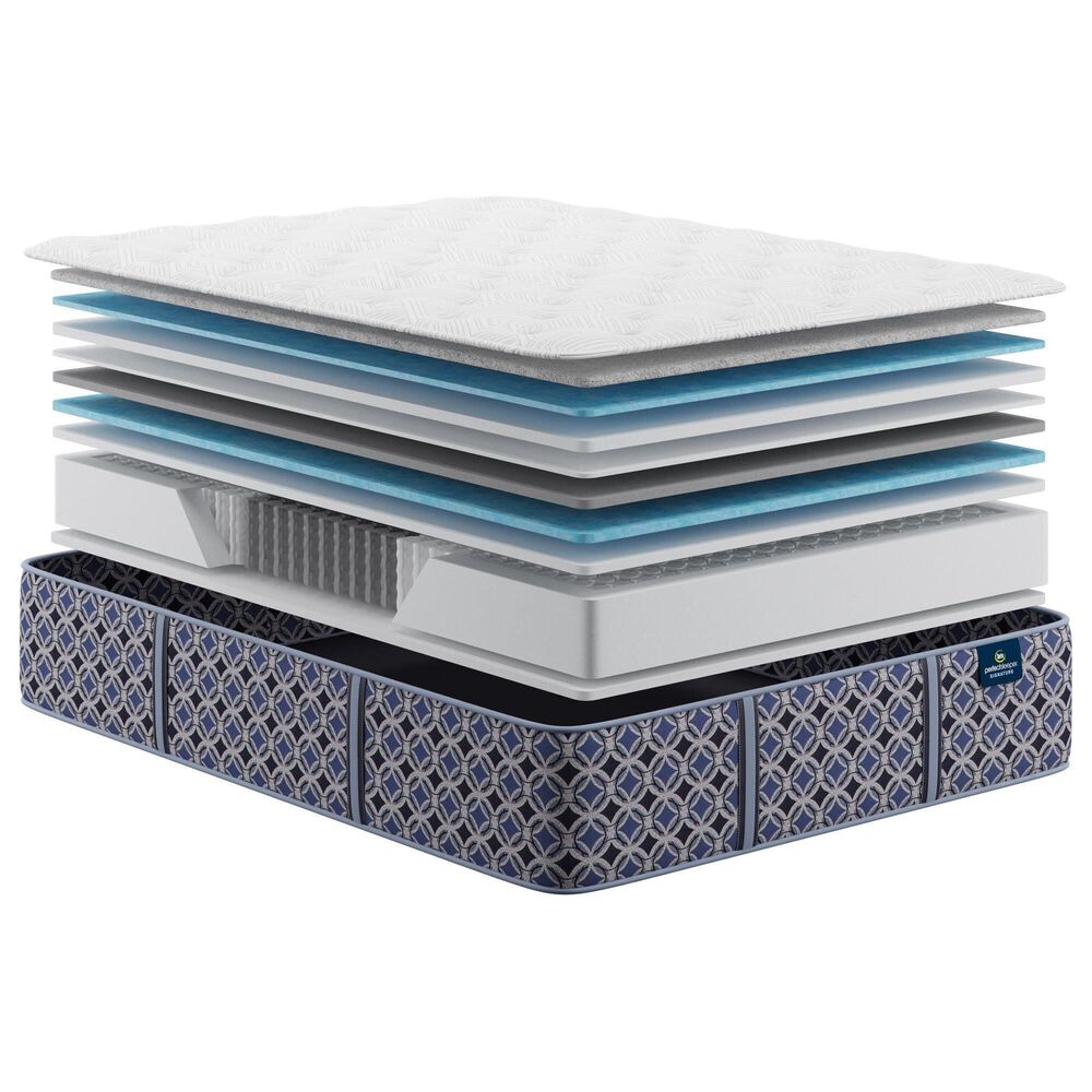 Serta Perfect Sleeper Signature Stevens Park Plush Queen Mattress with Serta Bronze Baselogic Adjustable Base, , large