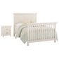 Eastern Shore Westfield Full Panel Platform Panel Bed and Nightstand in Brushed White, , large