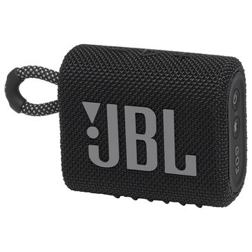 JBL Go 3 Waterproof Portable Bluetooth Speaker in Black, , large