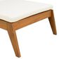 Hearth and Haven Outdoor Chaise Lounge with Armrest in Cream, , large