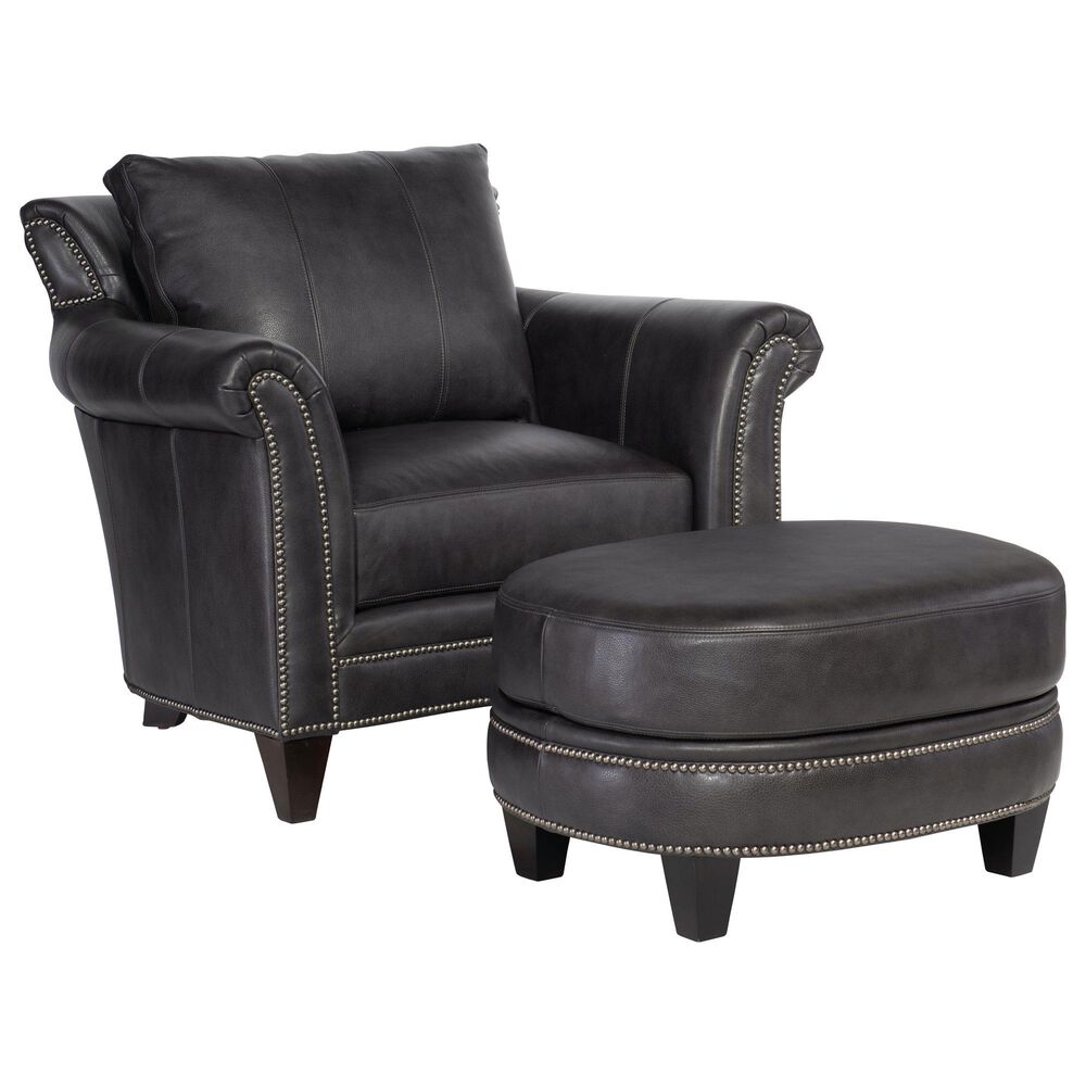 Bradington-Young Richardson Ottoman in Charcoal, , large