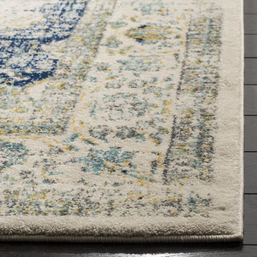 Safavieh Evoke EVK220C-5 5&#39;1&quot; x 7&#39;6&quot; Ivory/Blue Area Rug, , large