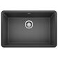 Blanco Precis 27" Single Bowl Kitchen Sink in Anthracite, , large