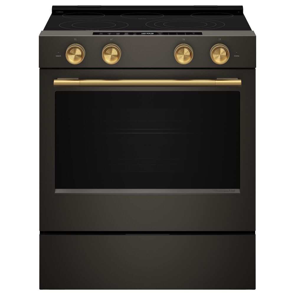 KitchenAid 5.3 Cu. Ft. Smart Slide-in Electric Range in Black Ore, , large