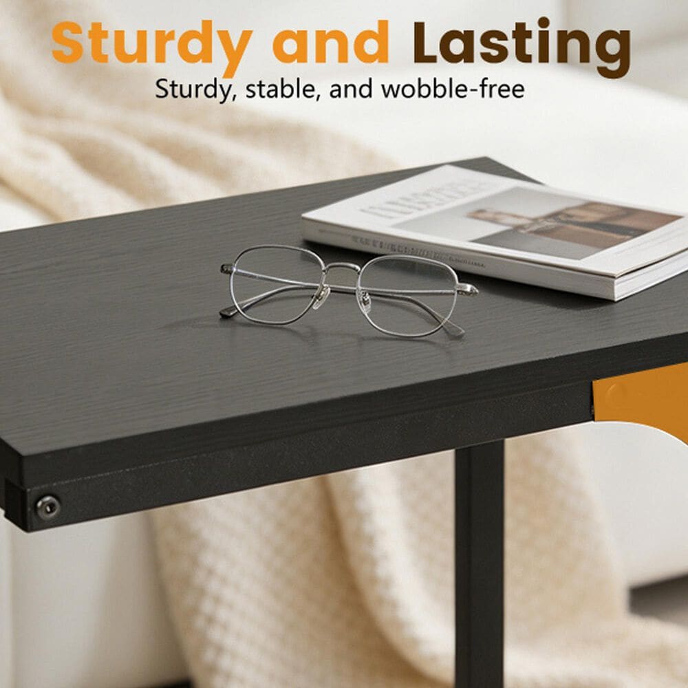 FDW C-Shape Side Table in Black (Set of 2), , large