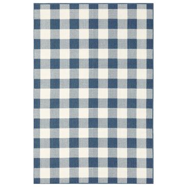 Oriental Weavers Meridian 2598V 3"7" x 5"6" Blue Area Rug, , large