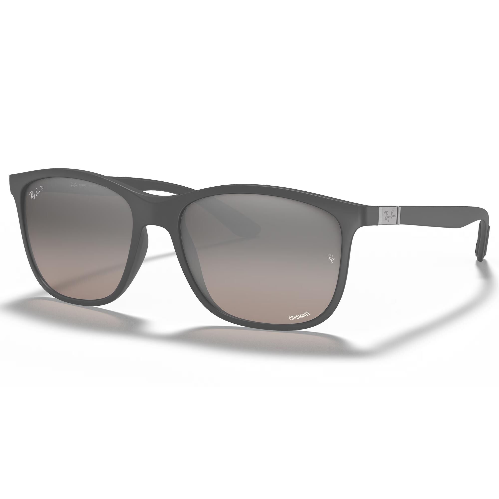 Matte grey ray bans best sale