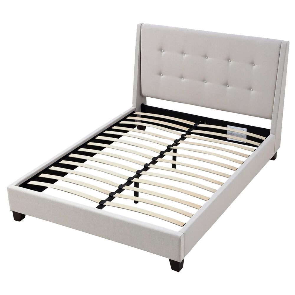 Urban Home Madera Queen Upholstered Platform Bed in Putty, , large