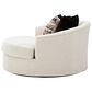 Ashley Cambri Oversized Round Swivel Chair in Snow, , large