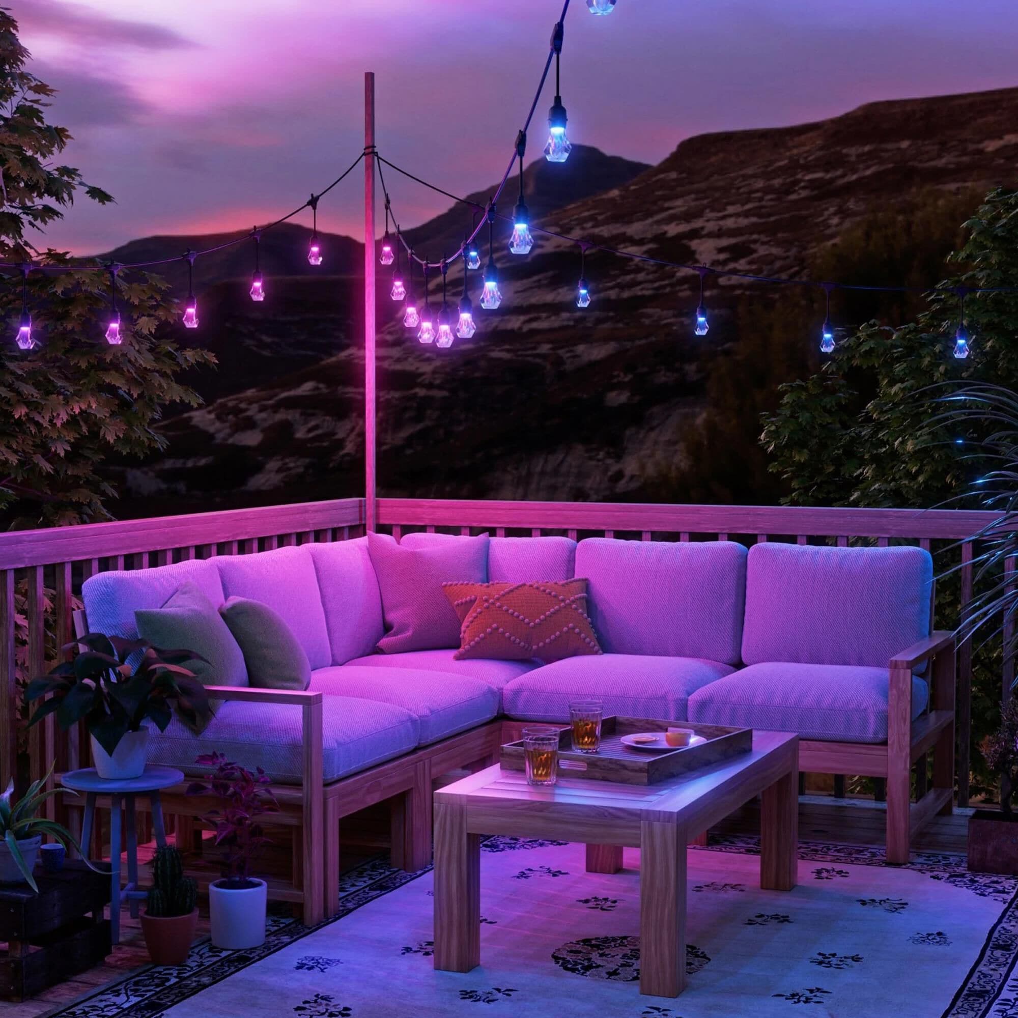 Multicolor hanging lights sale
