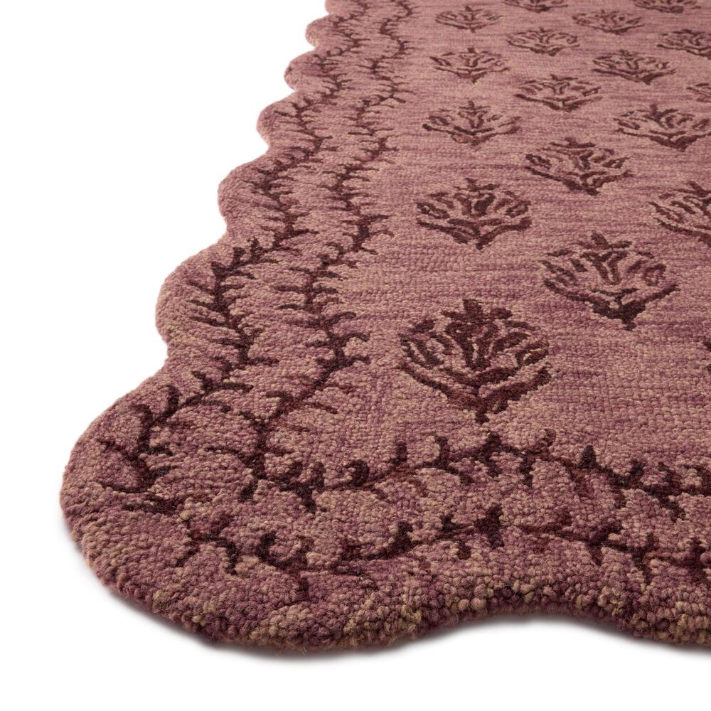 Loloi Lisette Plum and Dark Plum 7'9" x 9'9" Area Rug, , large