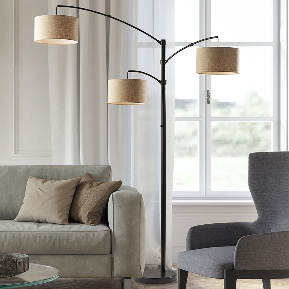 Adesso Cabo Arc Lamp in Dark Bronze, , large