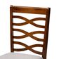 Baxton Studio Lanier Side Chair with Grey Cushion in Walnut Brown (Set of 2), , large