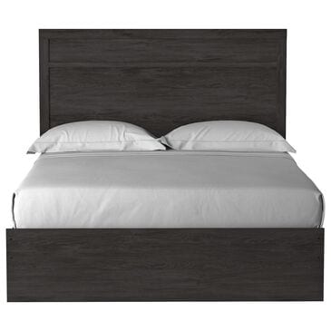 Ashley Belachime Queen Panel Bed in Dark Charcoal, , large