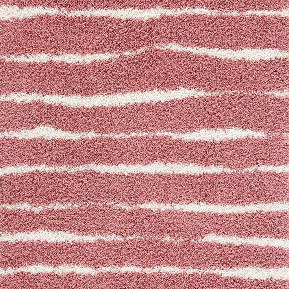 Safavieh Venus Shag VNS603U 5&#39;3&quot; x 7&#39;6&quot; Pink and Ivory Area Rug, , large