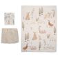 Lambs & Ivy Bunny Hop 3-Piece Crib Bedding Set in White and Ivory, , large
