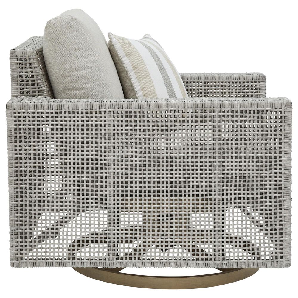 Ashley Seton Creek Swivel Lounge Chair in Gray, , large