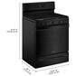 Whirlpool 5 Cu. Ft. Freestanding Gas Range in Black, , large