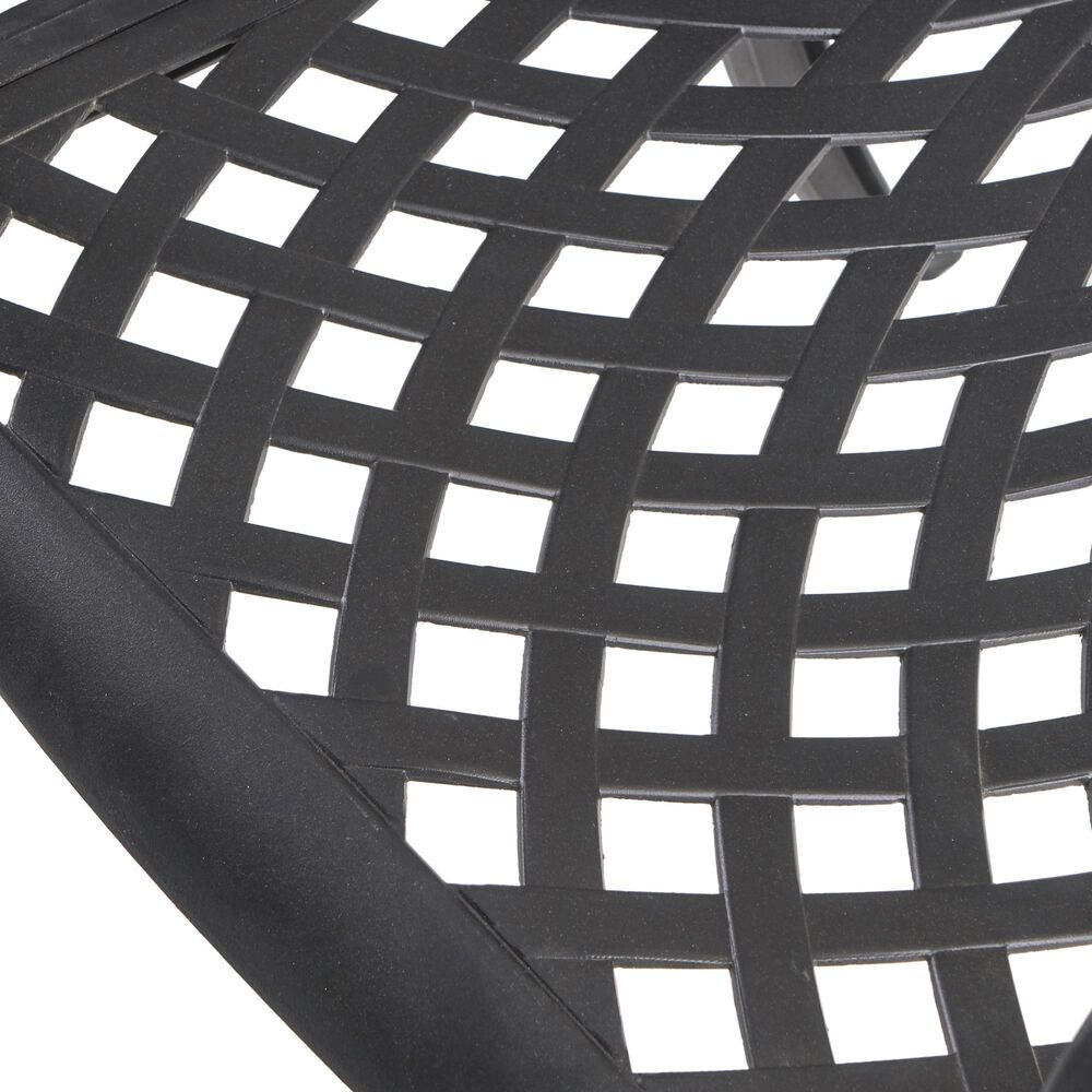 Hearth and Haven Cayman Outdoor Dining Chair in Black &#40;Set of 2&#41;, , large