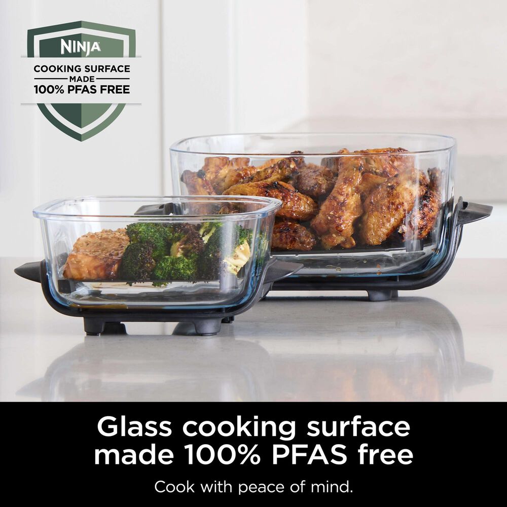 Ninja Crispi 4-In-1 Portable Glass Air Fryer Cooking System in Stone, , large