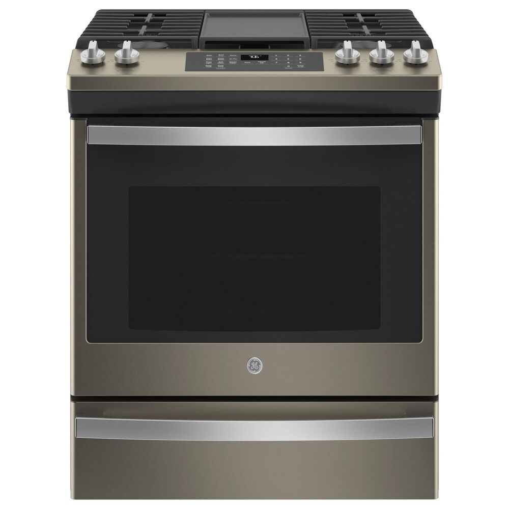 GE Appliances 30" Slide-In Front Control Convection Gas Range with No Preheat Air Fry in Slate, , large