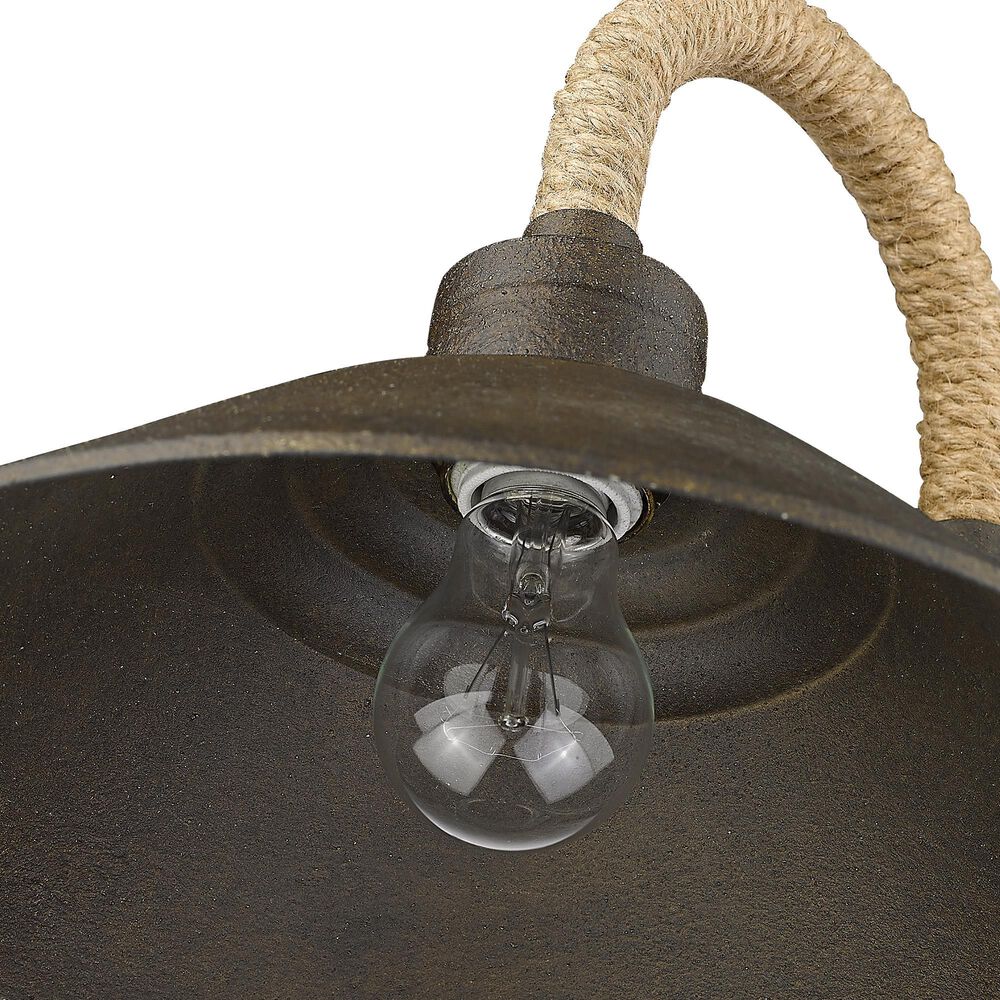 Golden Lighting Journey 1-Light Wall Sconce in Dark Rust, , large