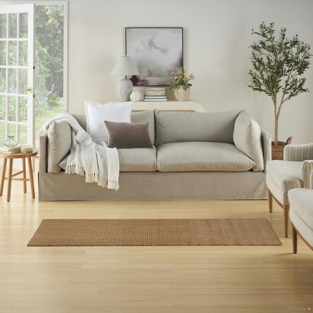 Nourison Courtyard Jute 2&#39; x 6&#39; Indoor/Outdoor Runner, , large