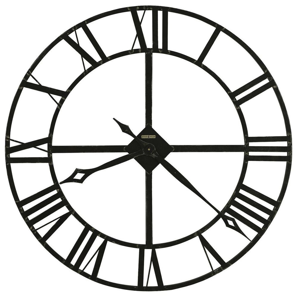 at HOME Lacy Wall Clock in Charcoal Gray, , large