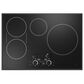 Cafe 2-Piece Kitchen Package with Matte Black 30" Smart Built-In Convection Double Wall Oven and Black 30" Touch Control Induction Cooktop, , large
