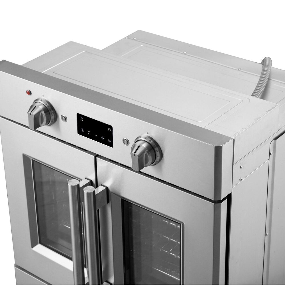 Forno Gallico 30" Single Electric Wall Oven with French Door in Stainless Steel, , large