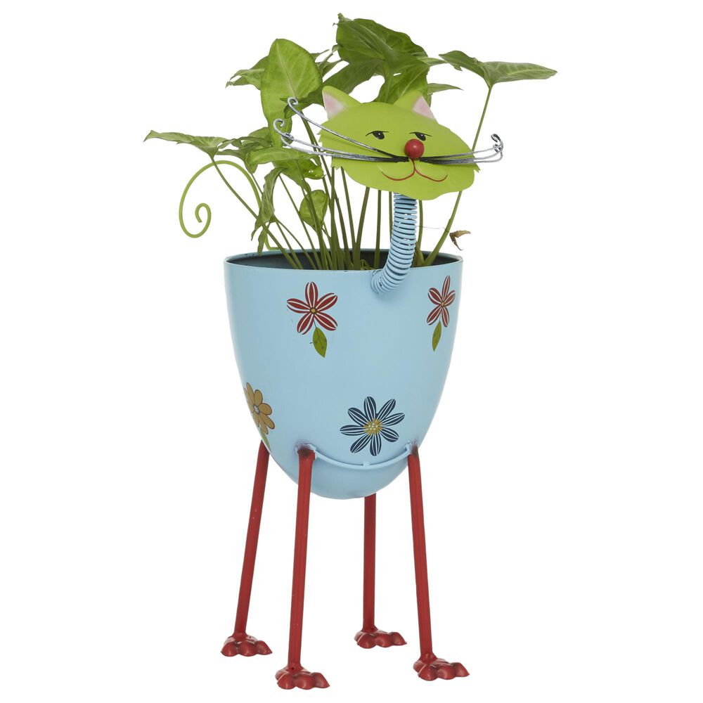 Maple and Jade Farmhouse Planter in Green, Blue and Red, , large