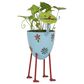 Maple and Jade Farmhouse Planter in Green, Blue and Red, , large